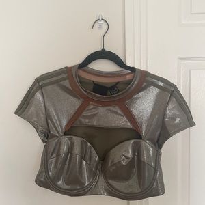 Ivy Park olive crop top